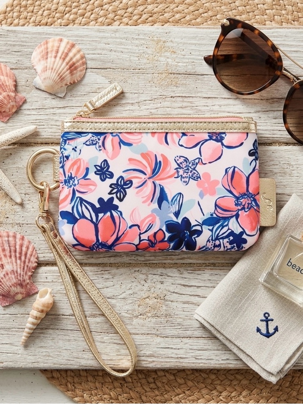 🦞 Lilly Pulitzer Zip Top Wristlet Wallet